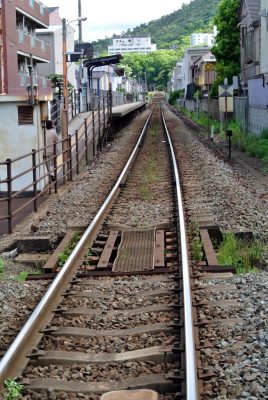 昭和町駅あたりの高徳線の線路