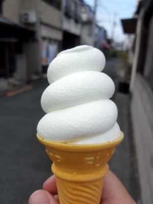 扇町喫茶のソフトクリーム！